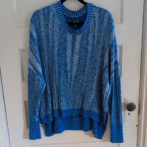 Pilcro for Anthropologie Blue Striped Sweater